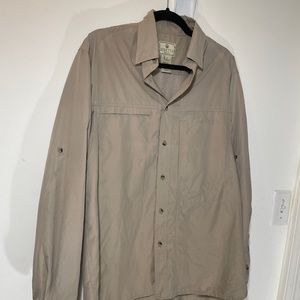 Beretta Fishing Shirt L Long Sleeve Tan